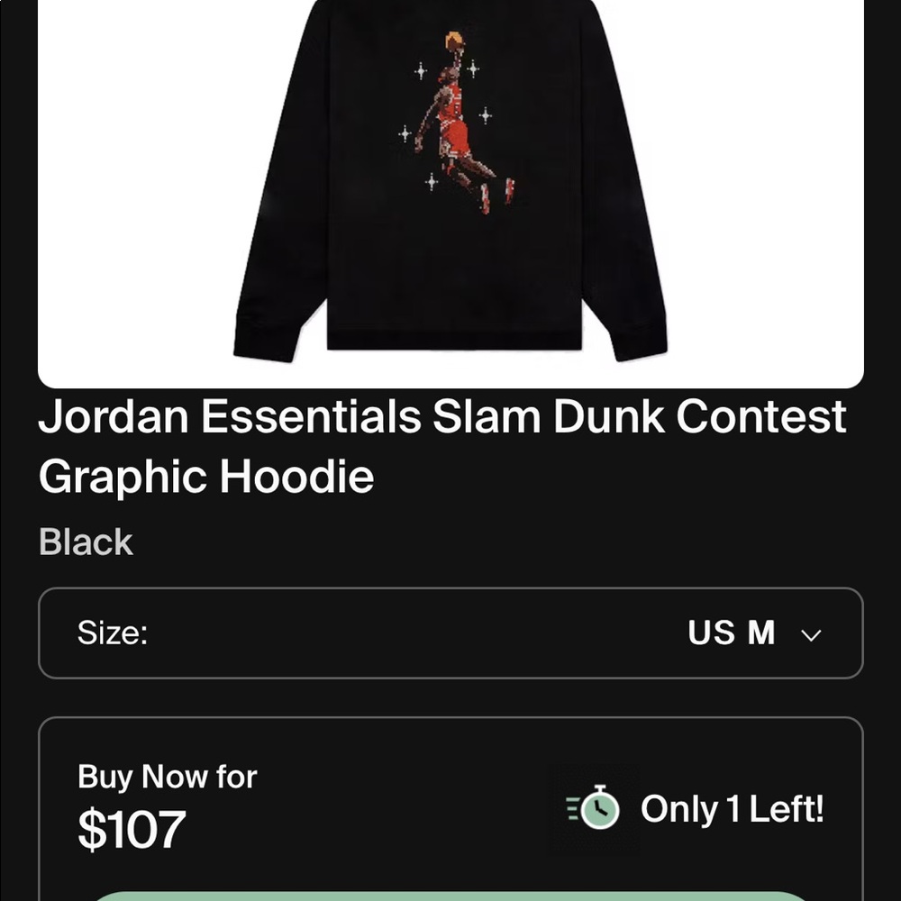 Jordan Black hoodie